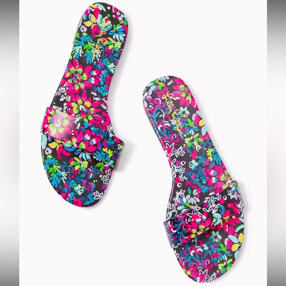NIB Lilly Pulitzer Emery Slide Sandal - Picture 2 of 4